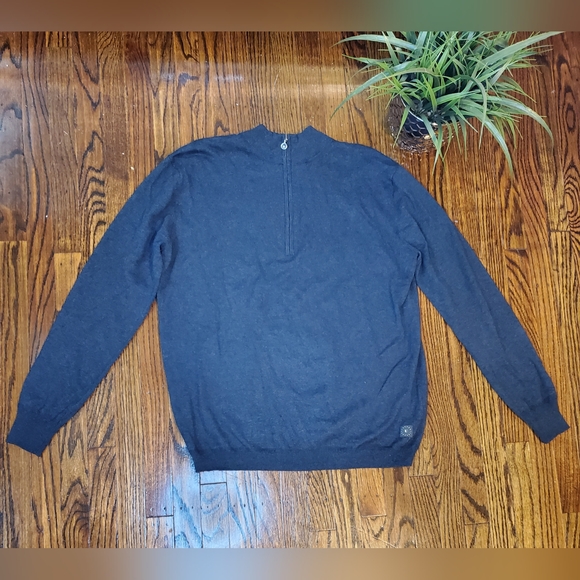 Linksoul Men's Cotton-Cashmere Quarter-Zip Swaeter 95% Cotton 5% Cashmere - Picture 11 of 11